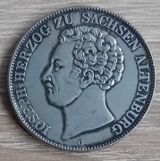 2 TALARY 1841 -IOSEPH HERZOG ZU SACHSEN ALTENBURG   -  KOPIA
