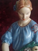 Figurka porcelanowa Royal Dux Elly Strobach Konig vintage