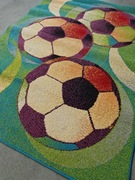Dywan 132x180 cm piłki sport krótki włos używany dla chłopca