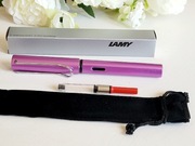 Komplet pióro wieczne LAMY Al Star EF lilac nabój, tłoczek atrament, etui