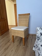 Krzesło z prawdziwego ratanu