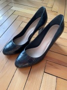 Czarne skórzane czółenka Minelli r.37