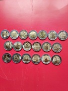 zestaw monet 5zł 19sztuk w kapslach jak na foto 