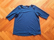 Zizzi M piękna bluzka Tłoczony wzór ciemny morski 46/48