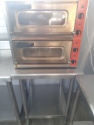 Piec do pizzy 2x40 cm