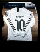 L) KYLIAN MBAPPE 10 REAL MADRYT 25/26 LIGA MISTRZÓW LONG SLEEVE BIAŁA BLUZA