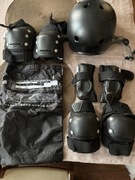 Ochraniacze na rolki Oxelo zestaw: kolana łokcie dłonie 3x2 Black S