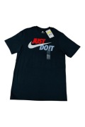 Nowy t-shirt męski czarny Nike rozm S