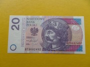 Polska 20 złotych Bolesław Chrobry 2016 UNC Seria BT