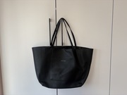 Duża czarna torebka shopper