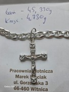 Srebrny łanćuszek z krzyżykiem