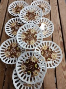 Talerzyki ażurowe koło 10 sztuk 