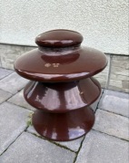 Izolator porcelanowy PRL 1965 | sygnowany | duży 25 cm | kolekcjonerski