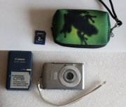 Aparat cyfrowy CANON IXUS 65 Digital+ oryginalna ładowarka+ etui+ karta 2GB