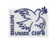 ONZ Genewa 2025 - Zjednoczeni dla Pokoju, znaczek haftowany