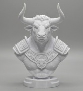 Dekoracyjna ozdobna Figurka Minotaur Biała ozdoba do domu wnętrza dekoracja