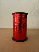 Czerwona Błyszcząca Rafia Florystyczna Dekoracyjna Tasiemka Wstążka Szpula