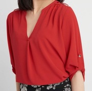 Koszula tshirt Orsay 36 S bluzka czerwona 