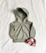 Bluza Lupilu 62 68 bawełna zielona lisy lis liski noworodek newborn