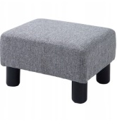 HOMCOM Pufa z eleganckim materiałowym pokryciem