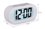 Cyfrowy Budzik Zegarek Lampka Nocna Biały