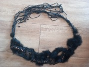 Pasek damski, czarny