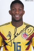 Jefferson LERMA oryginalny autograf! Kolumbia MŚ 2022