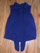 granatowa koszula bez rękawów firmy cropp S st bdb