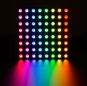 Matryca 64 LED 8x8 WS2812B RGB5050 5mm ARDUINO ESP32 STM Moduł