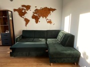 Butelkowa zieleń kanapa sofa stan bardzo dobry !!!