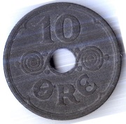 DANIA 10 ore 1941, KM# 822.2a, XF