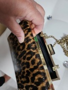 Zestaw sukienka plus torebka panterka M