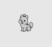 Brelok Husky do kluczy z kółkiem, Druk 3D