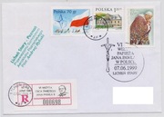 Poczta samolotowa Licheń Stary - Poznań 1999 rok
