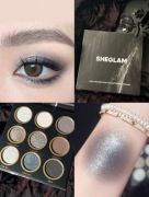 Paleta Cieni SHEGLAM Deep Feelings Metaliczna Matowa Czarna Szara