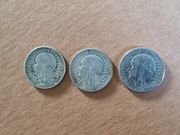 Polska, 2 złote komplet 3 szt. 1932 1933 1934 II RP głowa kobiety Polonia 