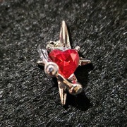 Ozdoby na paznokcie 3d, biżuteria z cyrkoniami, charms - star, 1szt.