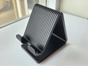 Stojak na telefon czarny minimalistyczny organizer biurko premium