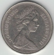 Wielka Brytania 10 pence pensów 1970 - 28,5 mm - nr 2