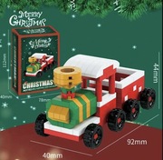 Świąteczna Lokomotywa Figurka Klocki Dla Dzieci