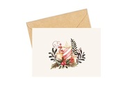 Pocztówka świąteczna z motywem stroika