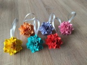 Bombki na choinkę rękodzieło origami PIĘKNE!