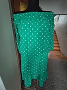 Zielona sukienka grochy kropki Hiszpanka