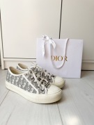 DIOR buty biało- szare sneakersy luksusowe trampki Walk’n’Dior