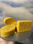 Mydło miód - kurkuma -pyłek pszczeli naturalne ,ręcznie robione 