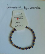 Bransoletka handmade lapiz lazuli 