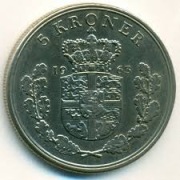 5 DUŃSKICH KORON 1963