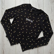 Czarna damska bluzka z długim rękawem crop top heaven’s girl bershka M