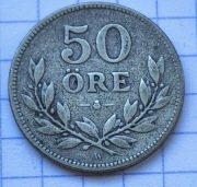 01343 Szwecja 50 ore 1919 srebro 