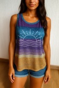 Top wakacyjny letni xl 